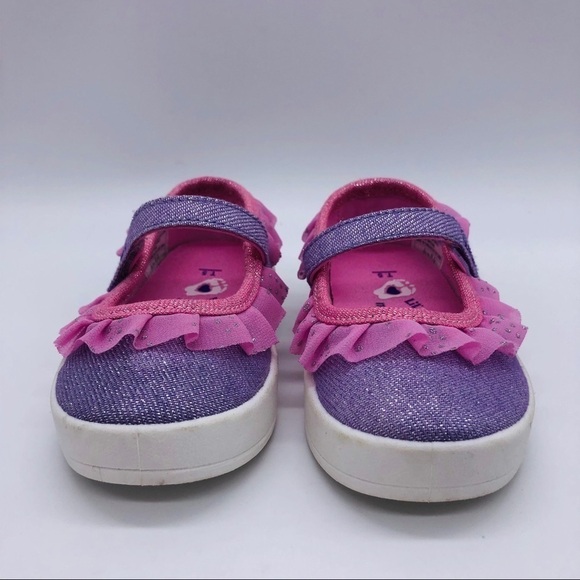 BOBS SKECHERS - GIRLS SZ 5 SPARKLY PINK & PURPLE - Picture 5 of 8